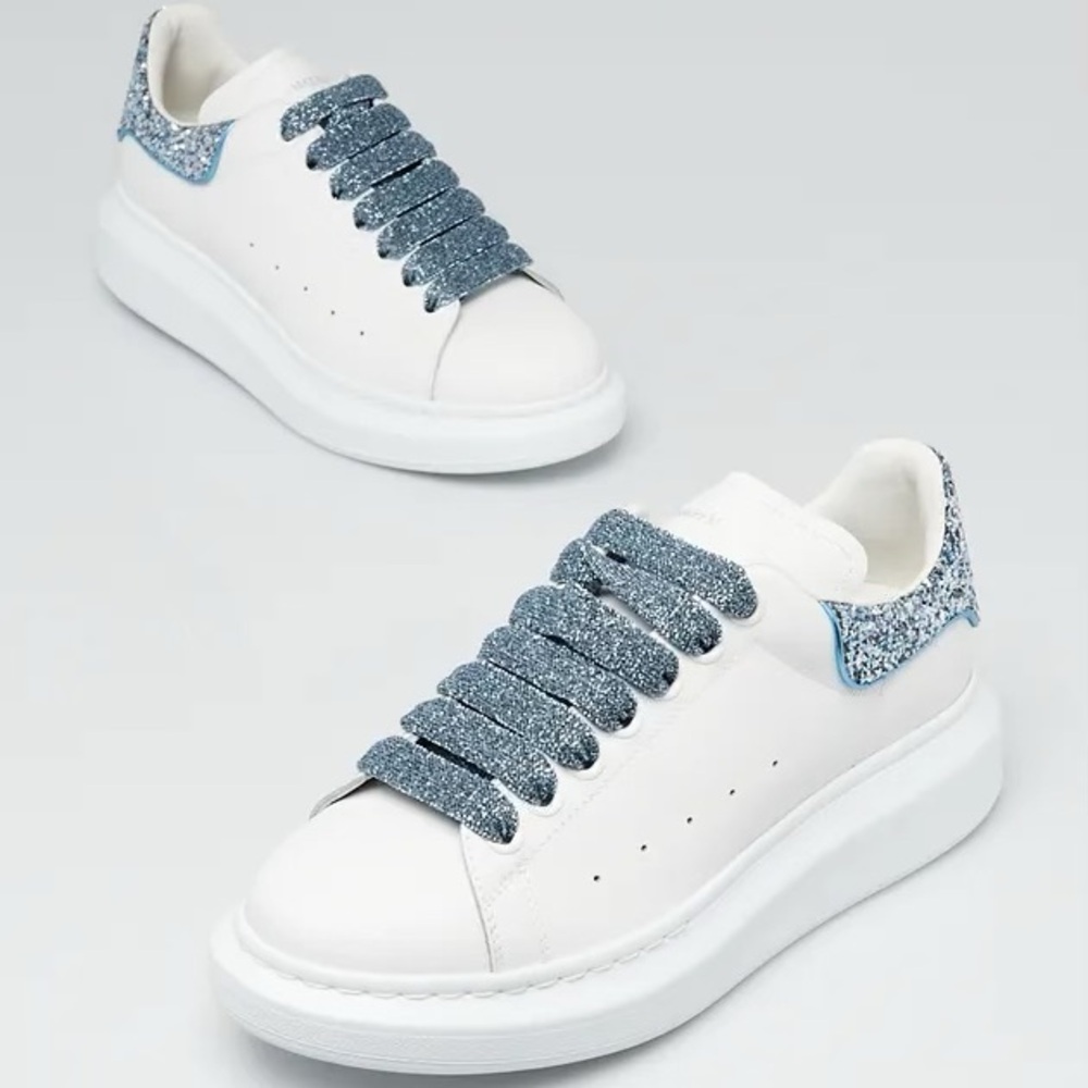 Blue Glitter Alexander McQueen Sneakers